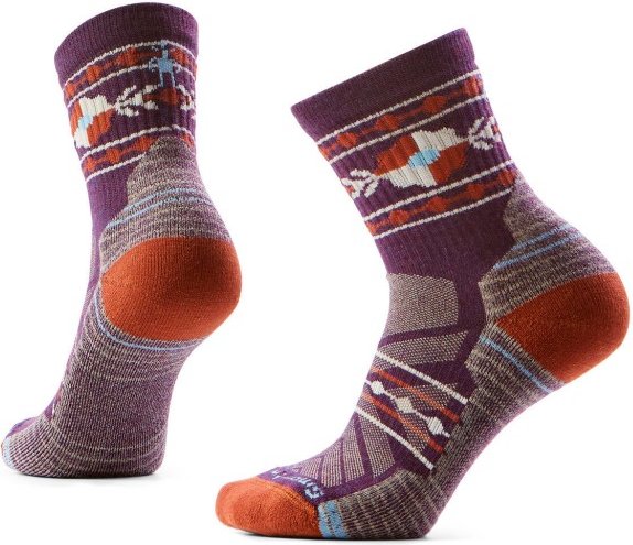 Smartwool - Women's Hike Light Cushion Retro Floral Mid Crew - Wandersocken Gr 42-45 bunt