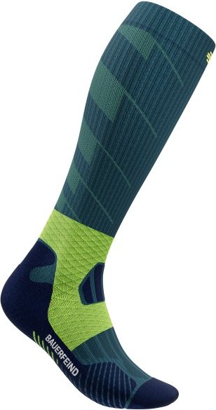 Bauerfeind Sports - Women's Trail Run Compression Socks - Laufsocken Gr 35-38 - S: 31-36 cm blau