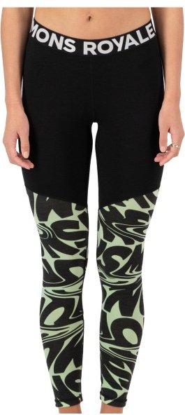 Thumbnail - Mons Royale - Women's Cascade Merino Flex 180 Legging - Merinounterwäsche Gr XL schwarz