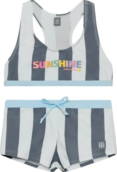 Color Kids - Kid's Bikini AOP - Bikini Gr 92 grau