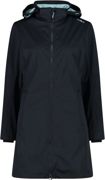 CMP - Women's Parka Zip Hood - Softshelljacke Gr 34 schwarz/blau