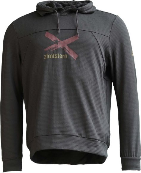 Zimtstern - Tech Hoodz L/S - Hoodie Gr S grau/schwarz