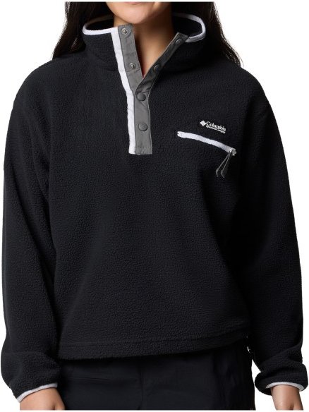 Columbia - Women's Helvetia II Cropped Half Snap Fleece - Fleecepullover Gr XL schwarz