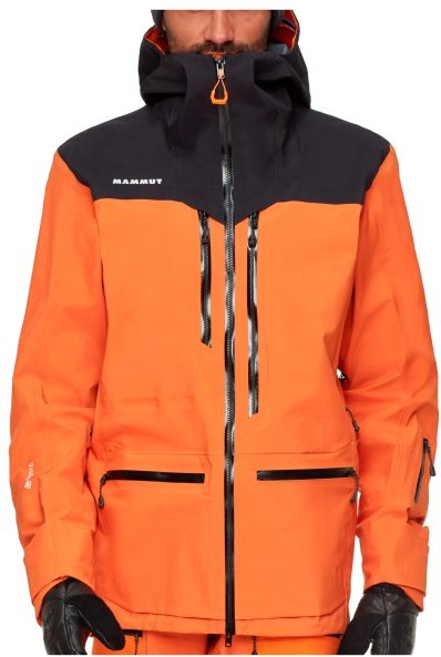 Thumbnail - Mammut - Eiger Free Pro Hardshell Hooded Jacket - Regenjacke Gr XL orange