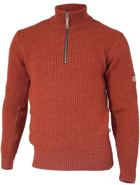 Thumbnail - Ivanhoe of Sweden - Moritz Half Zip - Wollpullover Gr L rot