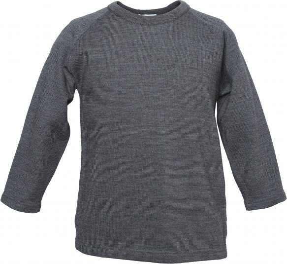 Reiff - Kid's Shirt - Merinopullover Gr 116 grau/blau