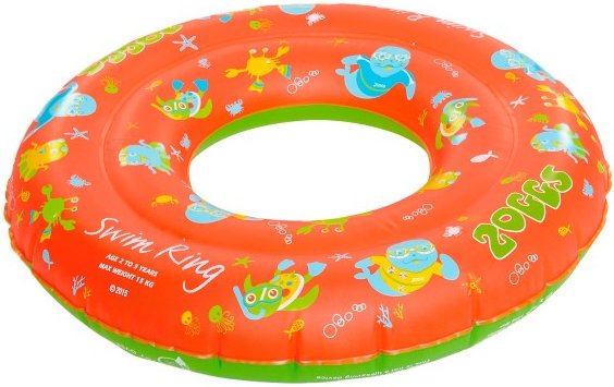 Zoggs - Kid's Zoggy Swim Ring - Schwimmhilfe Gr Years 2-3 rot/grün
