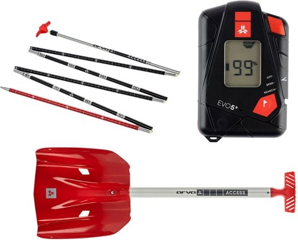 Arva - Pack Safety Box Evo5+ - LVS-Geräte-Set Evo5+, Access Probe, Access Shovel
