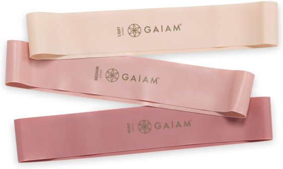 GAIAM - Mini Loop Bands 3-Pack - Fitnessband Gr 5,8 x 25,4 cm berry