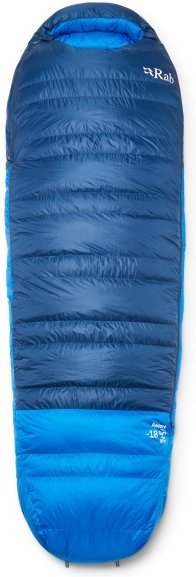 Rab - Ascent -18C / 0F - Daunenschlafsack Gr Long - Body Size: 200 cm blau