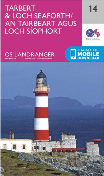 Ordnance Survey - Tarbert / Loch Seaforth L014 - Wanderkarte Ausgabe 2016