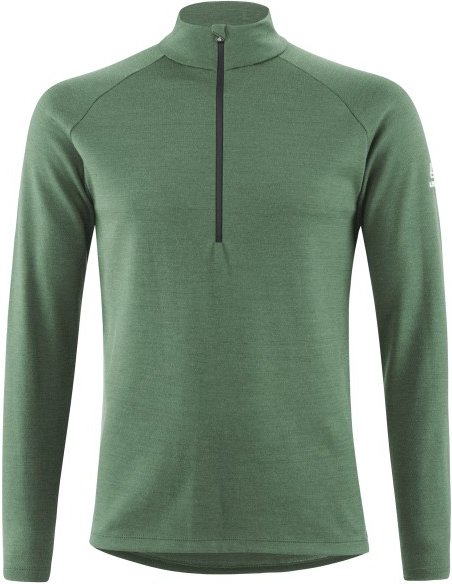 Thumbnail - Löffler - Midlayer Transtex Merino - Merinolongsleeve Gr 54 oliv
