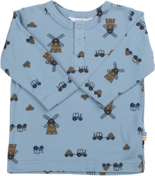 Joha - Kid's 16235 Blouse - Longsleeve Gr 70 blau