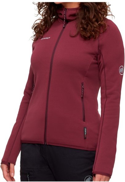 Thumbnail - Mammut - Women's Aconcagua Midlayer Hooded Jacket - Fleecejacke Gr L rot
