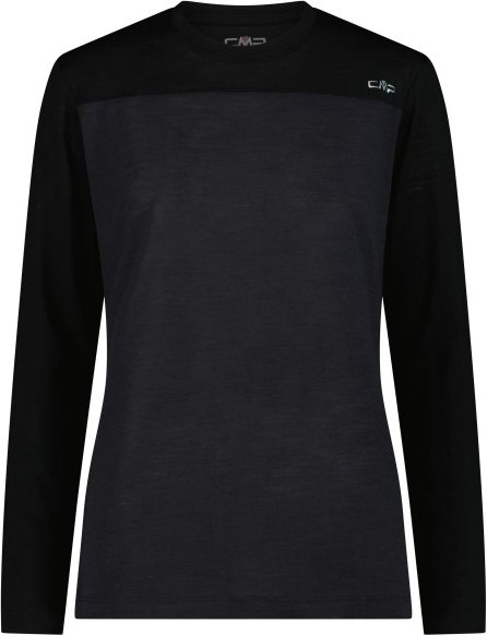 CMP - Women's Kildar T-Shirt - Merinolongsleeve Gr 44 schwarz