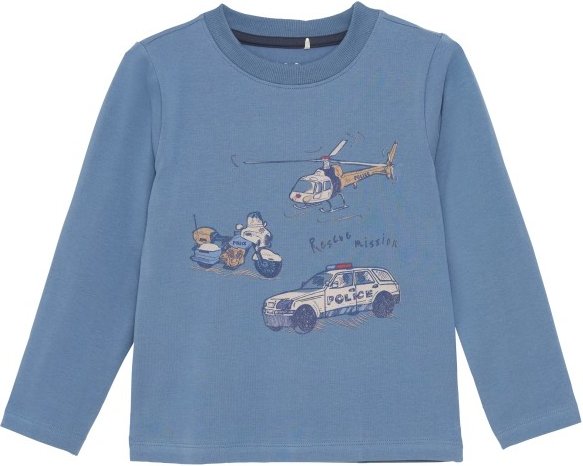 Minymo - Kid's T-Shirt L/S - Longsleeve Gr 122 blau