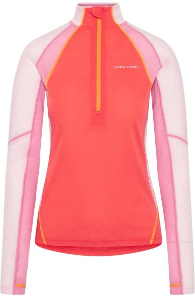 Kari Traa - Women's Alma Half Zip - Longsleeve Gr XS rot/rosa
