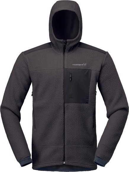 Norrøna - Trollveggen Warm3 Zip Hood - Fleecejacke Gr XL grau
