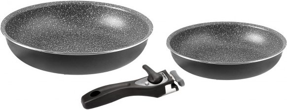 Brunner - Pirate Pan 3 - Pfanne Gr Ø 28 + 22 cm grau