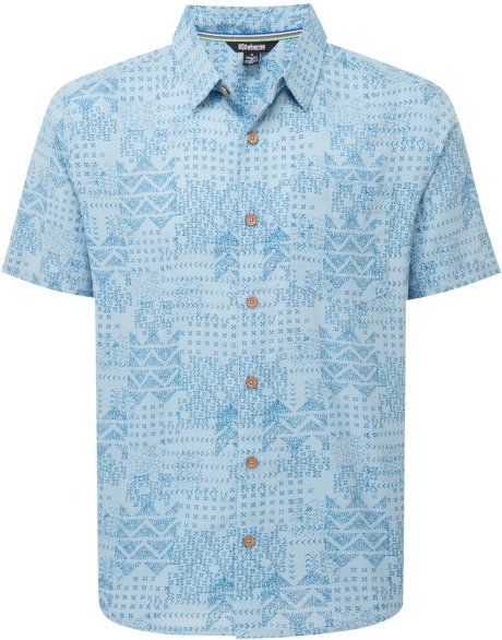 Sherpa - Puja S/S Shirt - Hemd Gr S blau