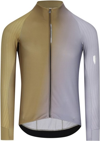 Thumbnail - Q36.5 - Gregarius Hybrid Big Fade Long Sleeve Jersey - Radtrikot Gr S beige