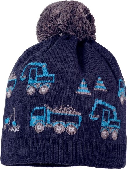 Thumbnail - maximo - Mini Boy's Mütze mit Pompon - Mütze Gr 51-53 cm blau