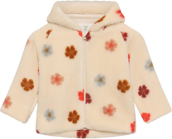 Thumbnail - Minymo - Kid's Jacket Teddy with Lining - Fleecejacke Gr 80 beige