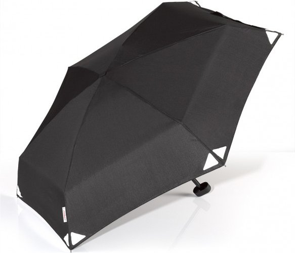 EuroSchirm - Dainty - Regenschirm schwarz/ reflective