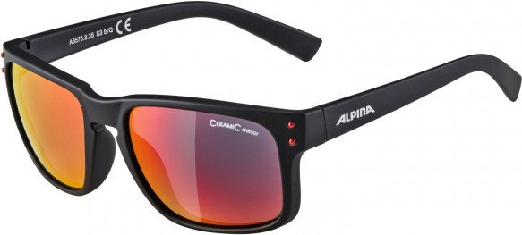 Thumbnail - Alpina - Kosmic Ceramic Mirror S3 - Sonnenbrille schwarz/rot