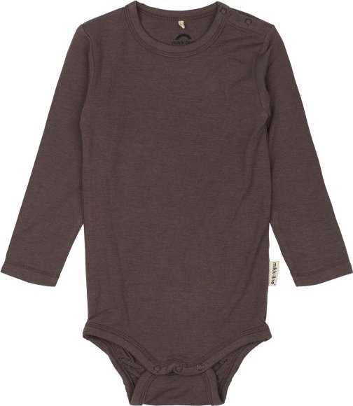 Mikk-Line - Kid's Wool/Bamboo L/S Body - Merinounterwäsche Gr 92 braun