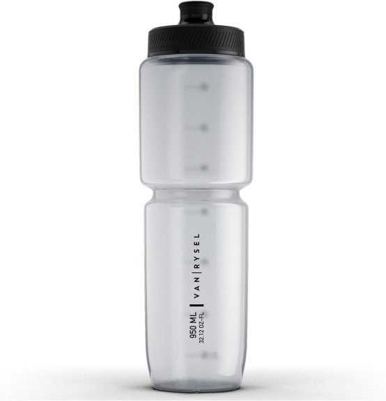 VAN RYSEL - Fast Flow Bottle 950 ml - Fahrrad Trinkflasche Gr 950 ml grau/weiß