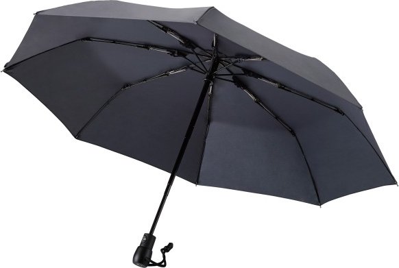 EuroSchirm - Light Trek ECO Automatik - Regenschirm grau