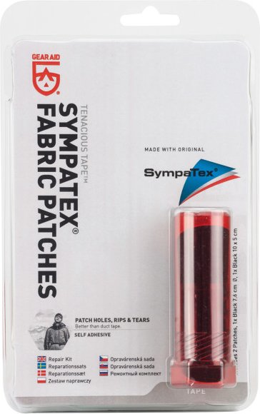 GearAid - Tenacious Tape Sympatex Reparatur - Reparaturband Gr 10 x 5 cm / Ø 7,6 cm schwarz