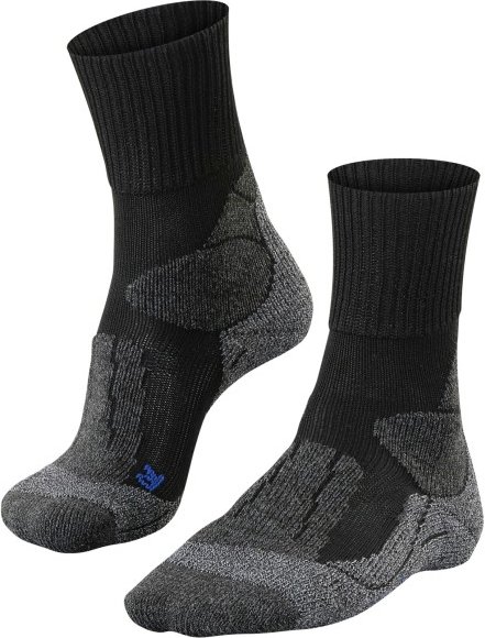 Falke - TK1 Cool - Wandersocken Gr 46-48 schwarz/grau