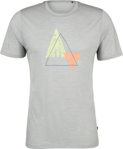 Thumbnail - Stoic - Merino155 LaholmSt. Print T-Shirt Peak - Merinoshirt Gr 4XL grau