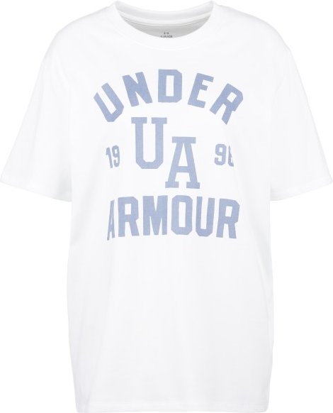 Under Armour - Women's HWT OS Collegiate S/S - T-Shirt Gr XS weiß