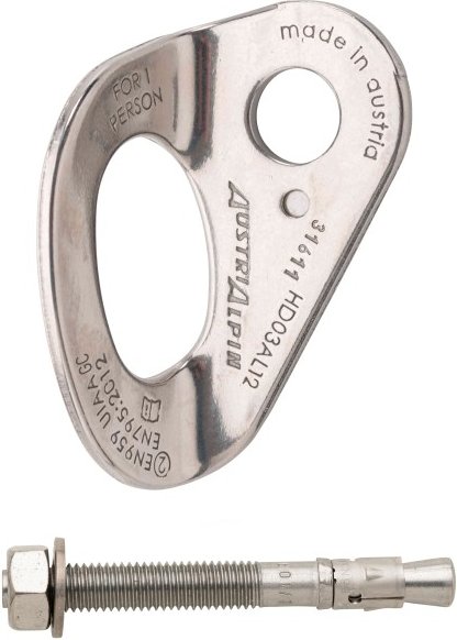 AustriAlpin - Bohrhakenlasche Set - Bohrhaken Gr 10 mm - Bolt: 10 x 70 mm colorless