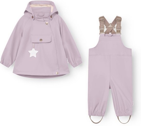 Mini A Ture - Kid's Matwainis Rain Set - Regenset Gr 104 lila