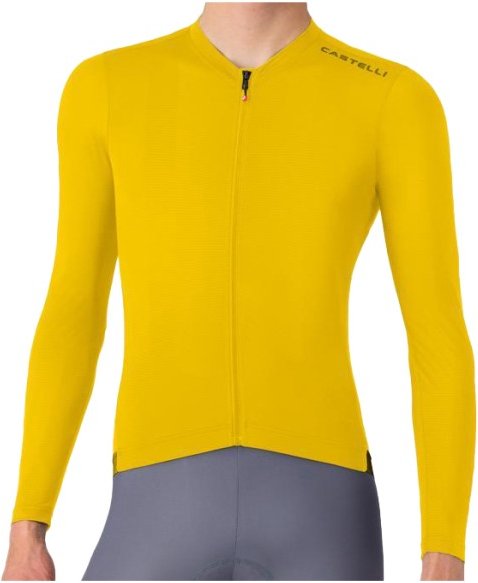 Castelli - Espresso 2 L/S Jersey - Radtrikot Gr XL gelb