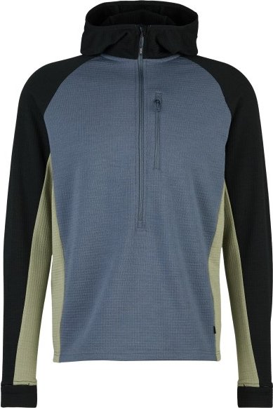Stoic - MerinoWaffleFleece320 NorrdalSt. 3/4 Zip Hoody - Merinohoodie Gr XL blau