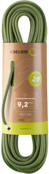 Edelrid - Hummingbird Eco Dry 9,2 mm - Einfachseil Gr 40 m oliv