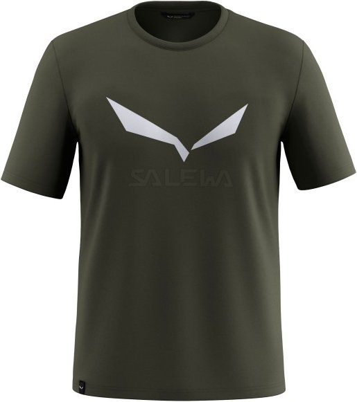 Salewa - Solidlogo Dry T-Shirt - Funktionsshirt Gr 46 - S oliv