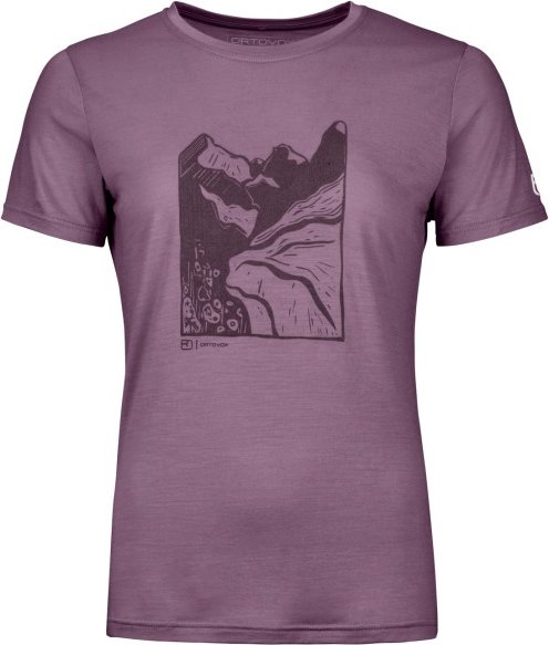 Ortovox - Women's 120 Cool Tec Mountain Cut T-Shirt - Merinoshirt Gr L lila