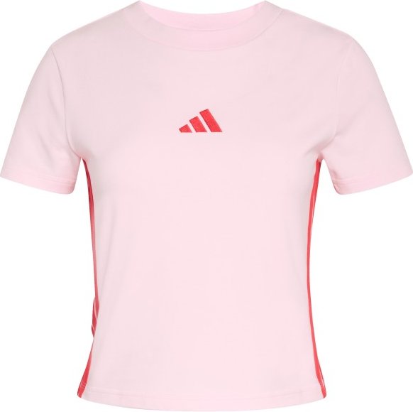 adidas - Women's 3-Stripes SJ Baby Tee - T-Shirt Gr L rosa