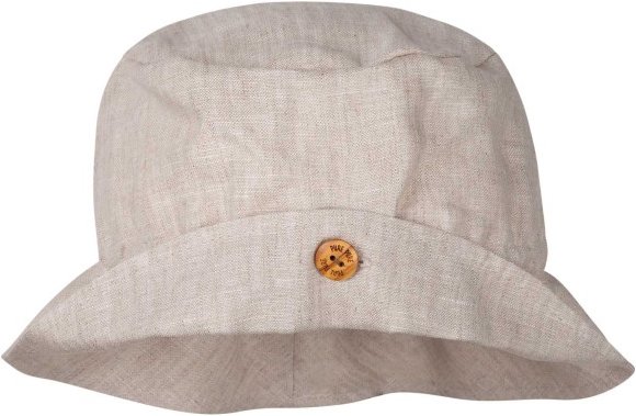 Thumbnail - Pure Pure - Kid's Schlapphut Leinen mit Knopf - Hut Gr 47-49 cm grau