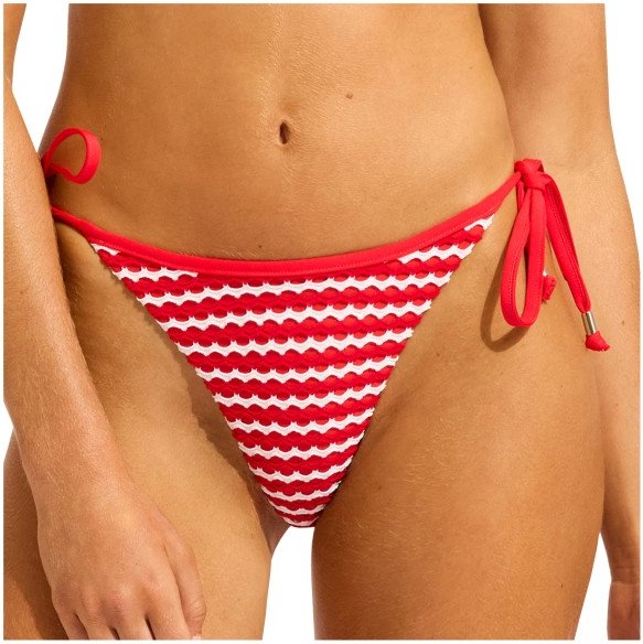 Seafolly - Women's Mesh Effect Tie Side Rio Pant - Bikini-Bottom Gr 36 orange