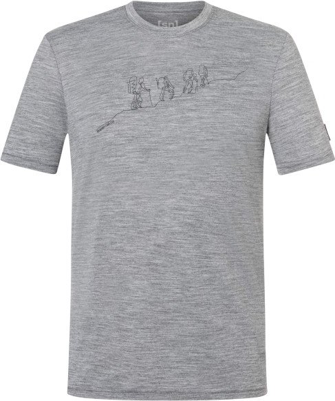 super.natural - Hiking Tee - Merinoshirt Gr 48/50 - M grau