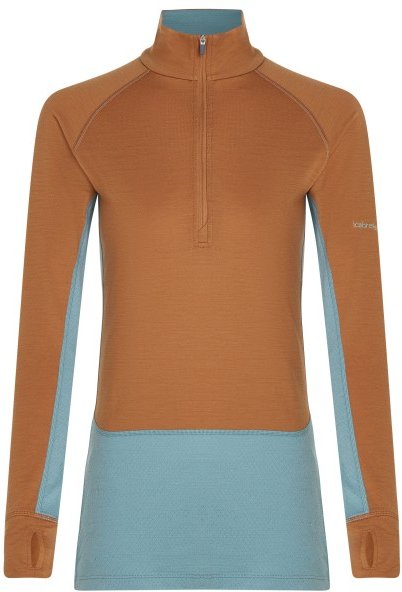 Thumbnail - Icebreaker - Women's Merino 200 Zoneknit L/S Half Zip - Merinounterwäsche Gr XL braun