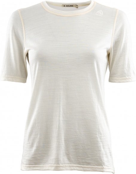 Aclima - Women's Lightwool Undershirt Tee - Merinounterwäsche Gr S grau/weiß