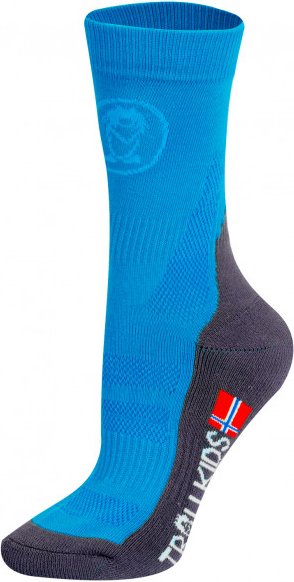 Trollkids - Kids Trekking Mid Cut Socks II - Wandersocken Gr 31-34 blau